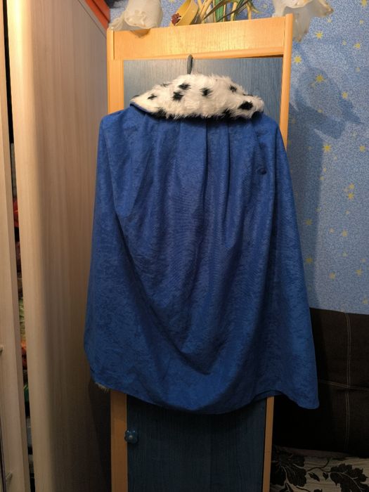 Карнавальний плащ синій від 5-8 років.