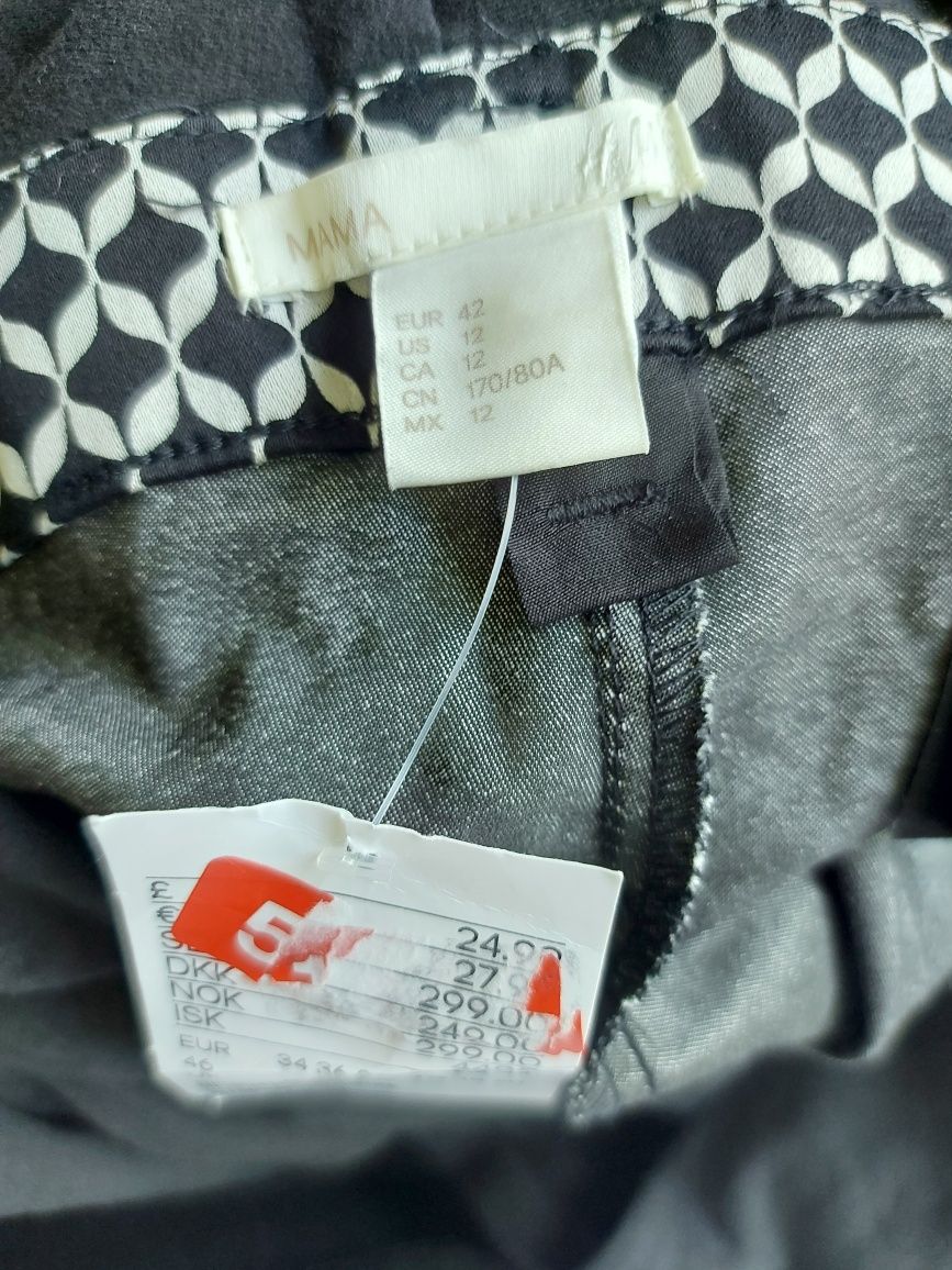 Spodnie ciążowe H&M roz 42 nowe z metką