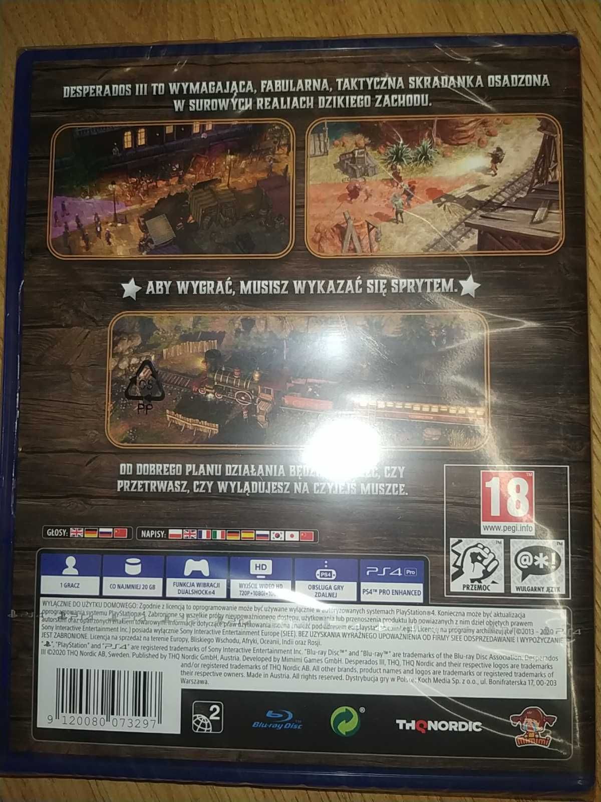 Gra Desperados 3 - PlayStation 4 - Nowa w folii po polsku - na PS4 PS5