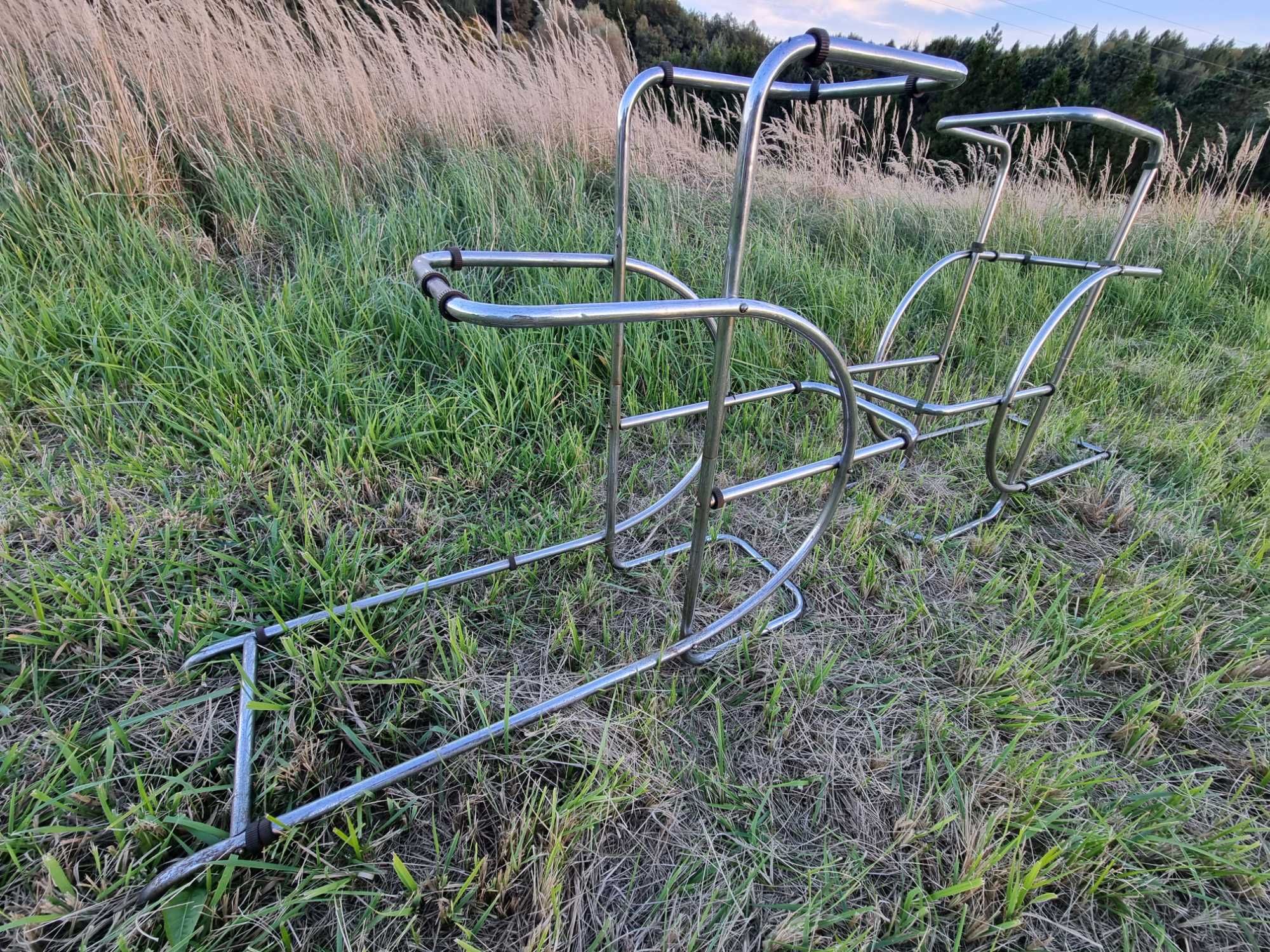 Kwietnik Art Deco chrom 2 sztuki THONET