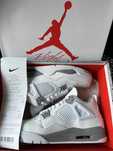 *NoweJordan4 Air4ButyWhiteUnisexTrampki*45