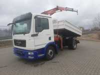 MAN TGM 10.250, wywrotka, kiper  , WYWROTKA Z HDS , wazne UDT , hds