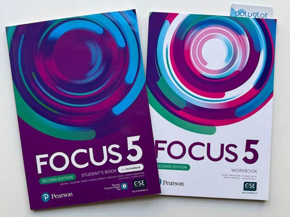 Focus 1, 2, 3, 4, 5 Student`s book+ Workbook, комплект