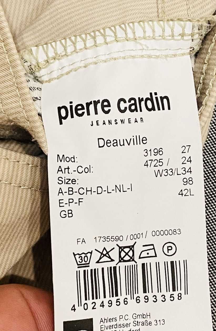 męskie spodnie bawełniane PIERRE CARDIN rozmiar M