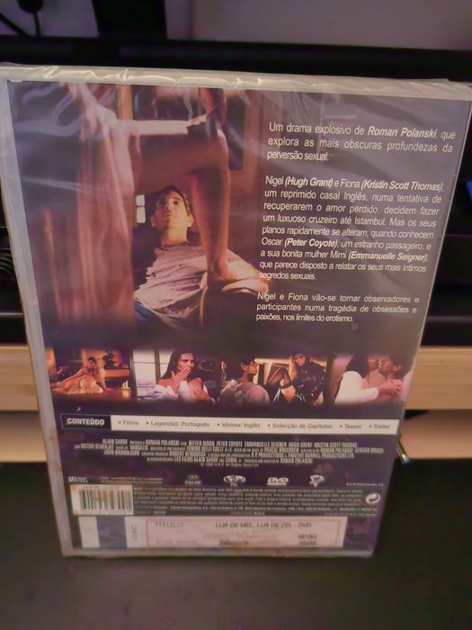 Filme DVD "Lua de Mel, Lua de Fel" de Roman Polanski - novo e selado