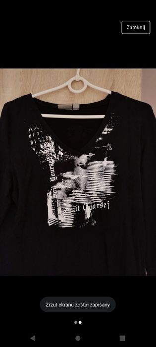 Czarna bluzka emo goth grunge