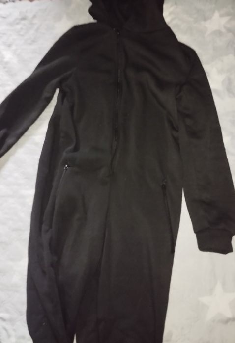 Зимний черный комбинизон 46-48