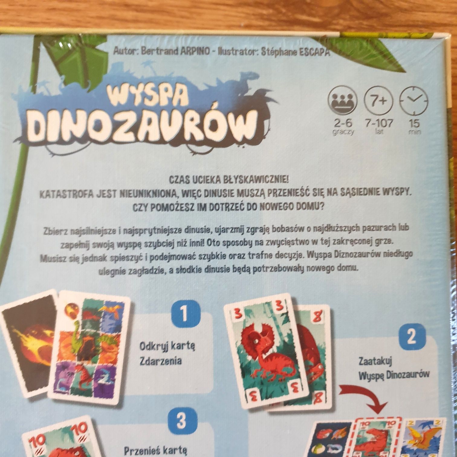 Wyspa Dinozaurów Foxgames gra dla dzieci Folia