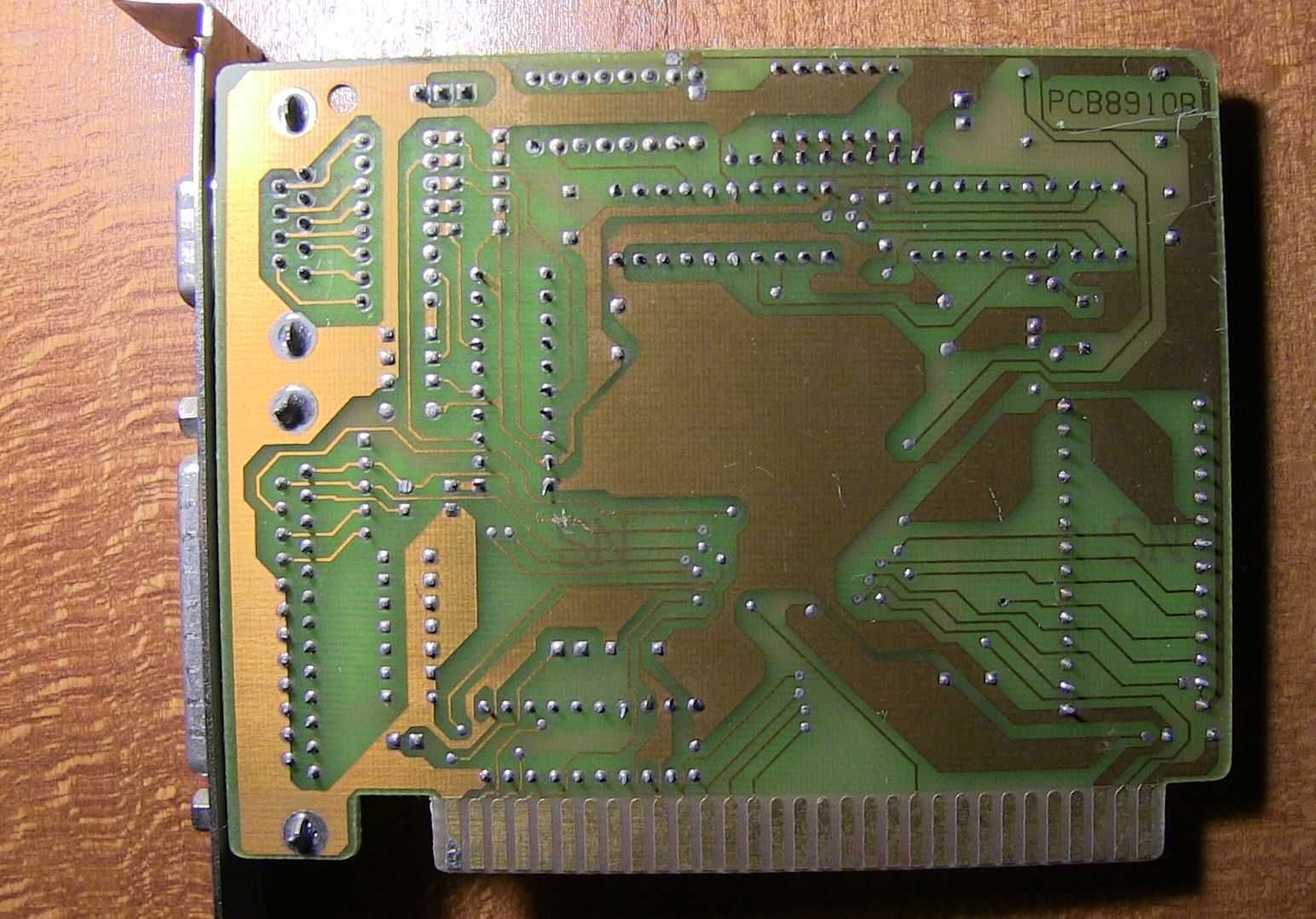 Видеокарта старая ECA Unigue UN-010 8bit 256KB ISA