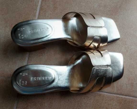 Eleganckie klapki Primark nowe r.36 / 23 wkł.