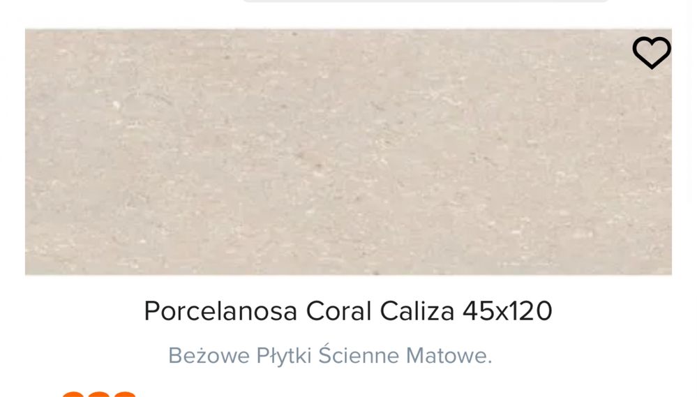 Płytki ścienne beż 45x120 coral caliza