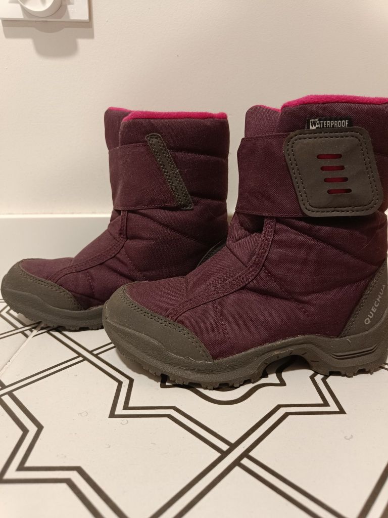 Buty śniegowce dla dzieci Quechua wodoodporne. Rozmiar 30