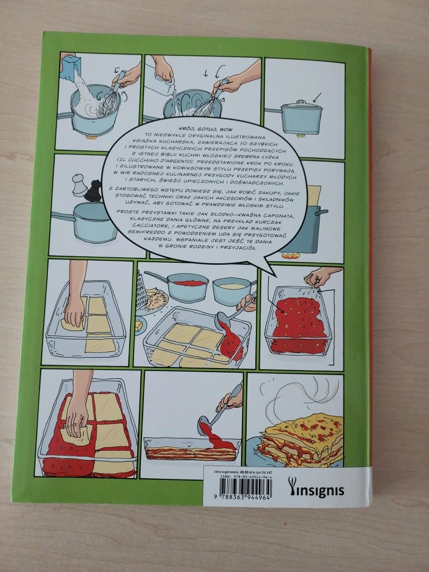 Książka kucharska "Krój gotuj wow" komiksowa