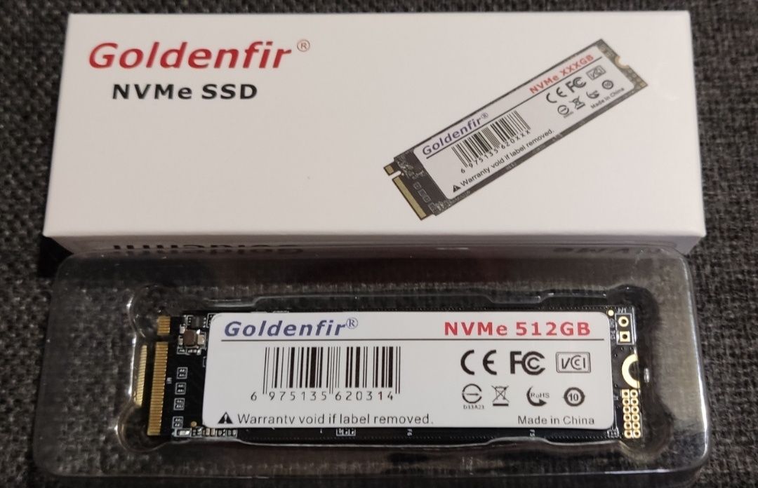 НОВЫЙ nvme ssd на 512gb gen 3x4 M.2