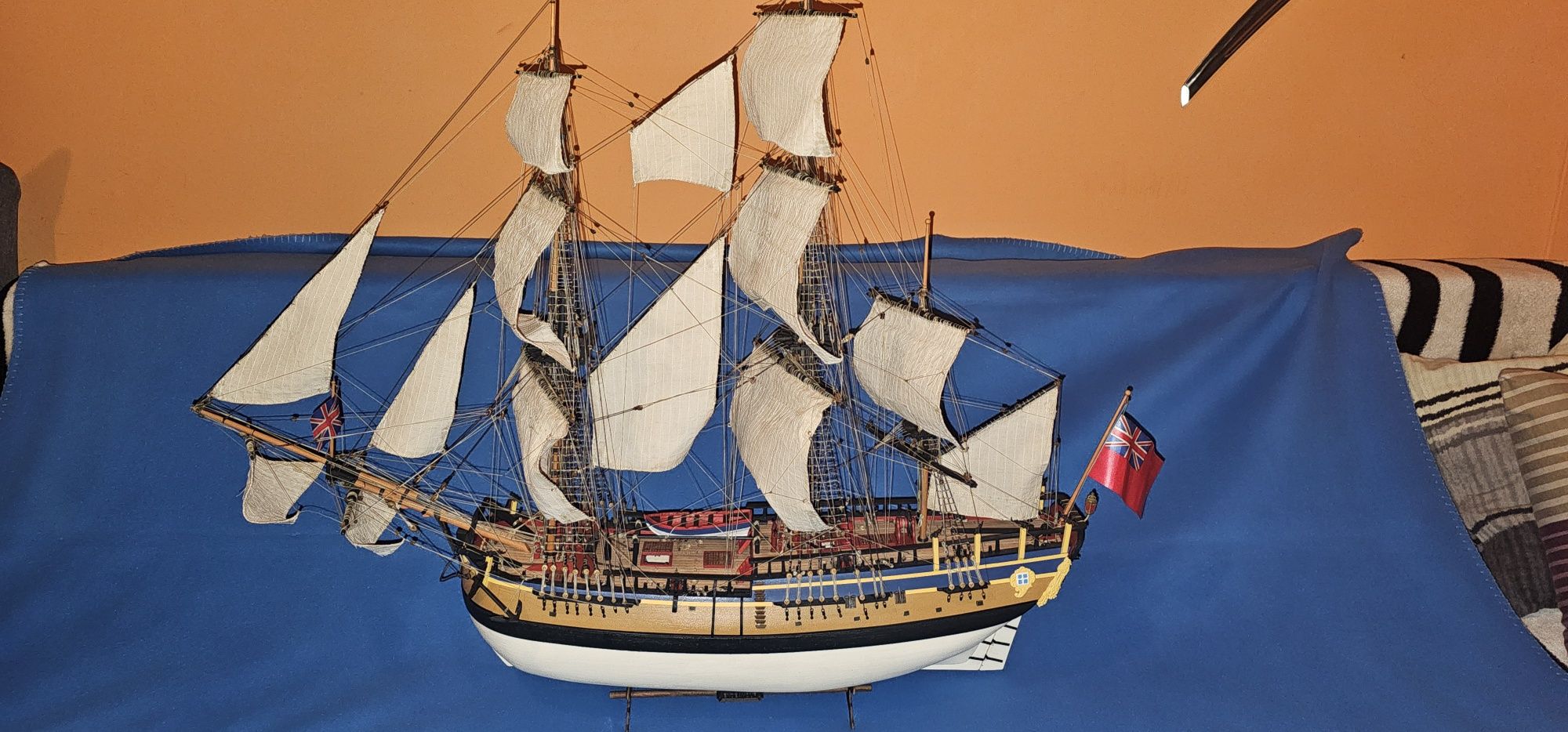 Okręt, statek, model HMS Endeavour.