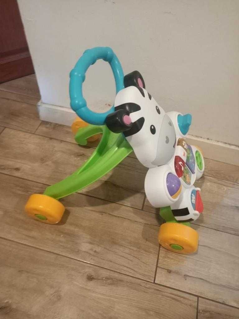 Pchacz interaktywny zebra Fisher Price