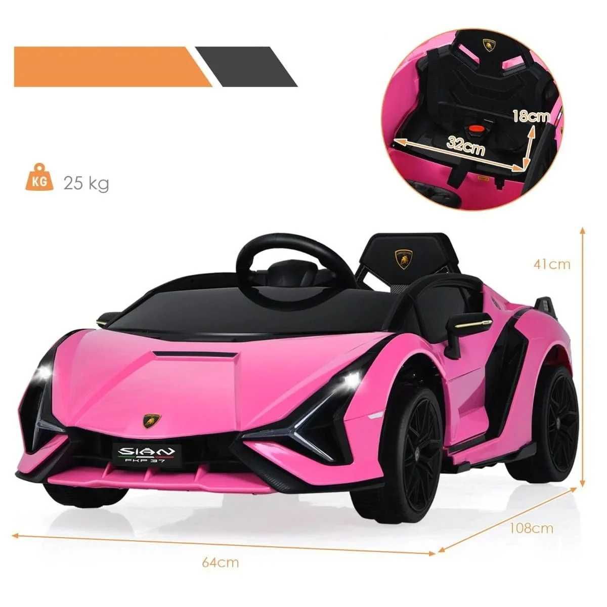 Elektryczny samochód dla dzieci Lamborghini na pilota