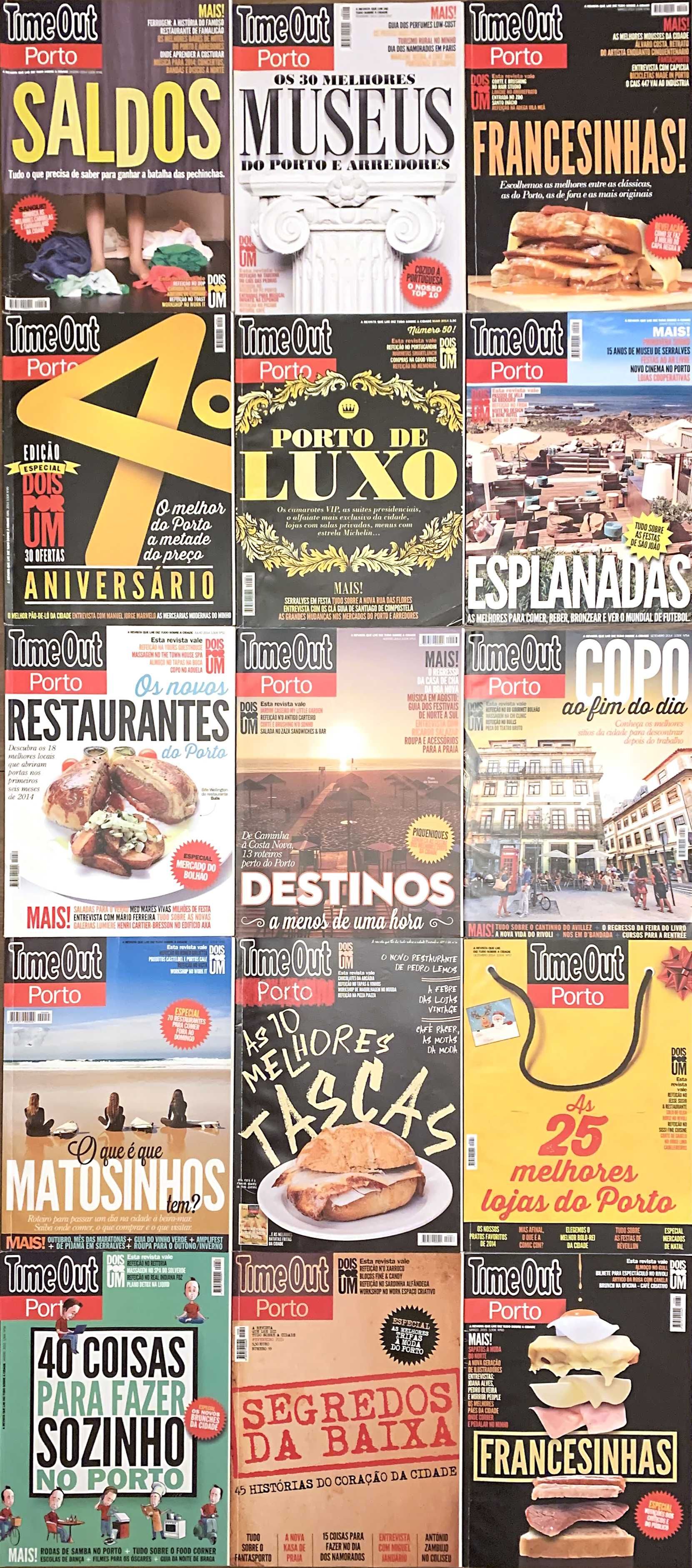Revistas Time Out Porto (conjunto de 114 ou avulso)