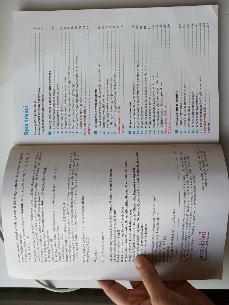 Chemia 1 - WSiP - podręcznik - zakres rozszerzony - nowa edycja
