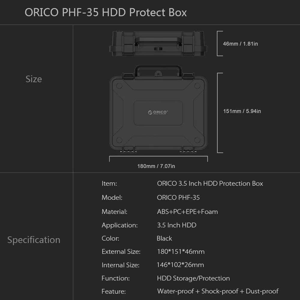 Защитный кейс для HDD жесткого диска 3.5