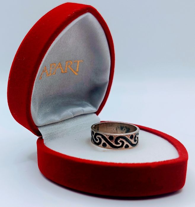 Srebrny Pierścionek Obrączka Srebro 925 Vintage