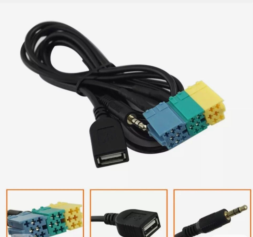 Cabo mp3 usb aux