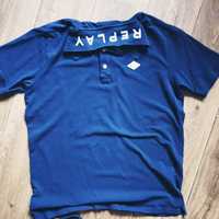 Поло-футболка мужская Replay размер L/48 тёмно-синий чоловіча