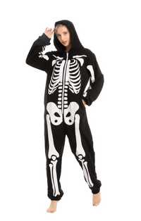 Kostium Halloween,  szkieletowa piżama