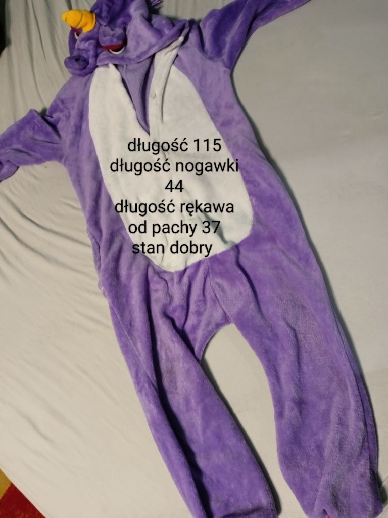 Kostium strój przebranie na bal jednorożec onesie 134