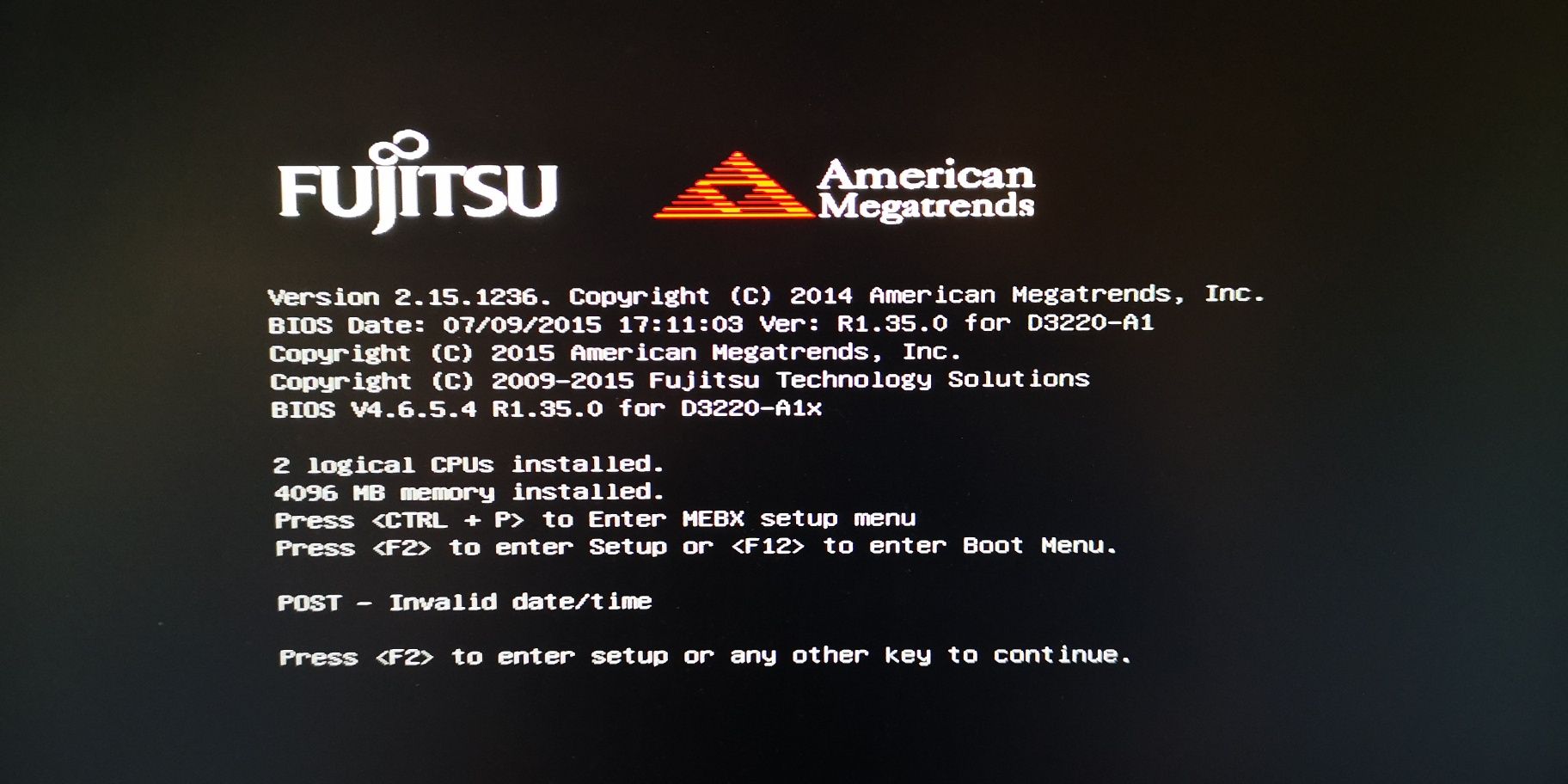 Fujitsu p520 Intel celeron