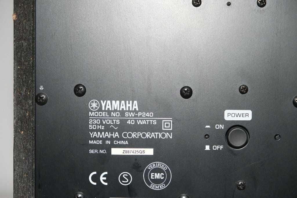 Yamaha  zestaw kina domowego 5.1  Subwoorfer aktywny