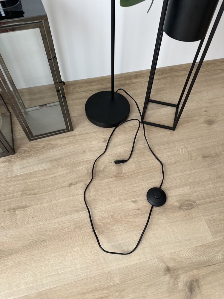 Lampa stojąca loftowa loft czarna