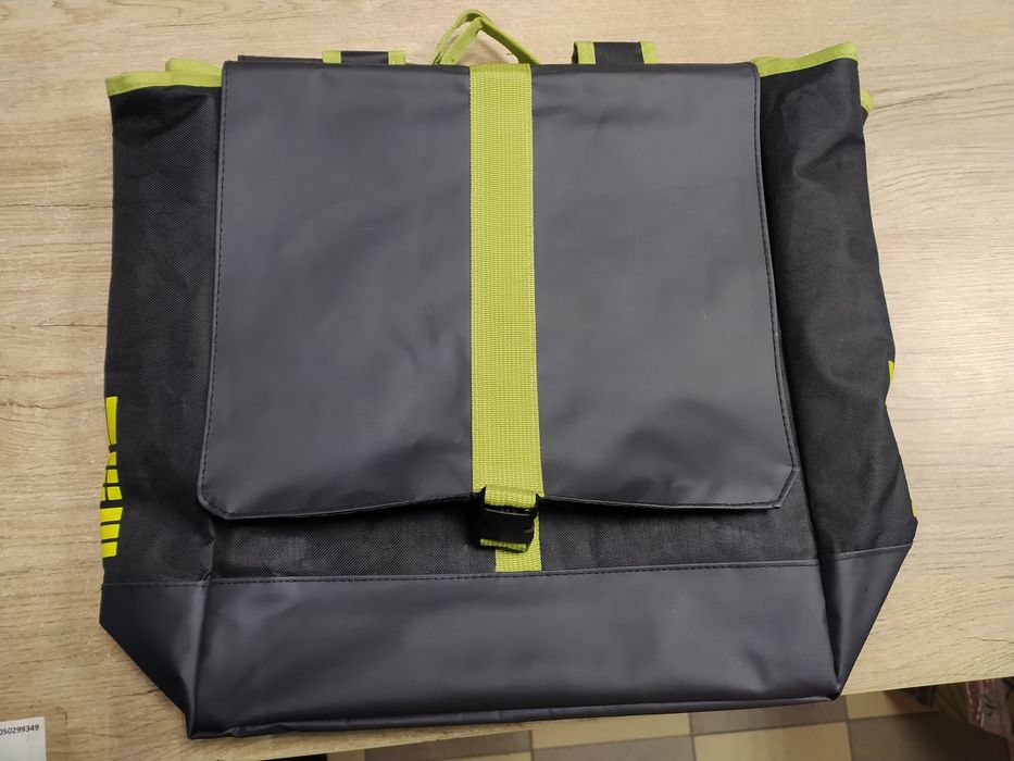 Сдвоенная вело сумка баулы на багажник 50L прорезиненные