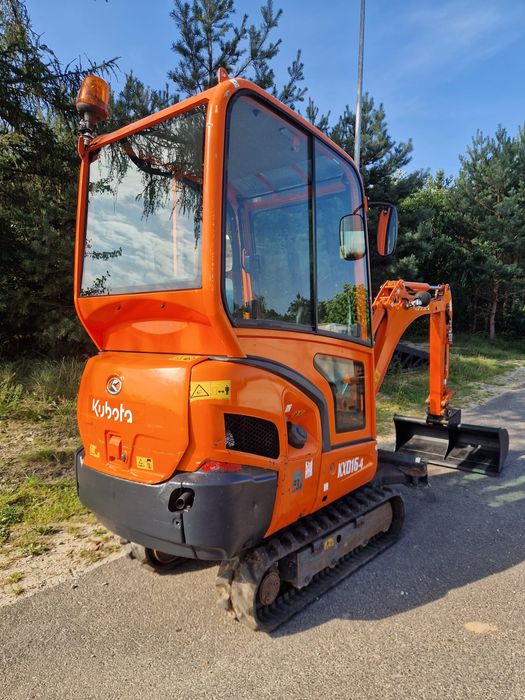 Minikoparka Kubota KX016-4  rok cena 

Dane techniczne: 
Wa