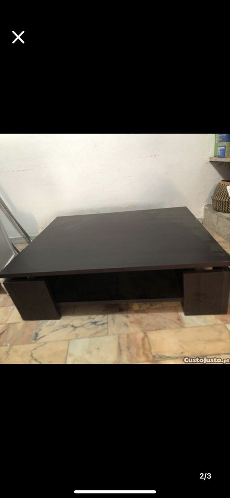 Mesa de centro madeira Wengue