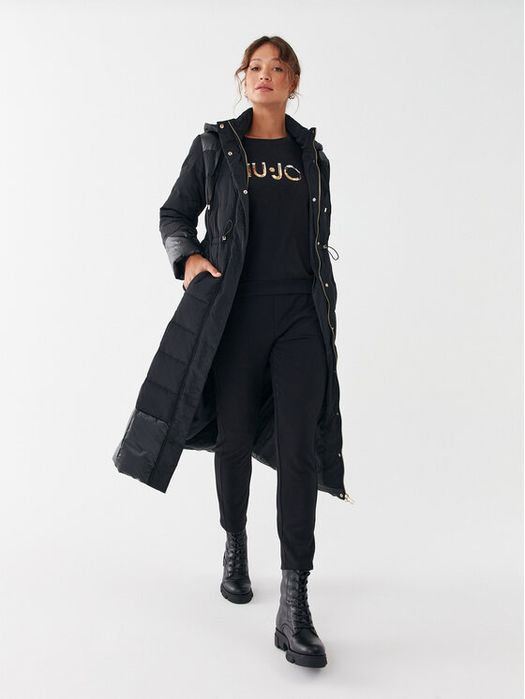 Płaszcz czarny puchowy Liu Jo M