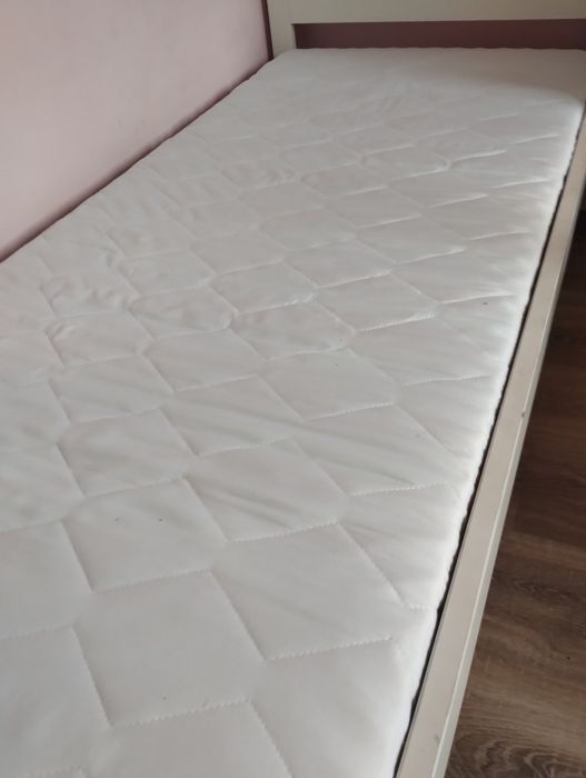 Łóżko dziecięce IKEA Kritter 70x160 komplet z materacem i barierką och