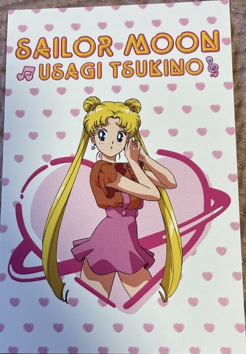 Sailor Moon pocztówka Usagi Tsukino czarodziejka z księżca