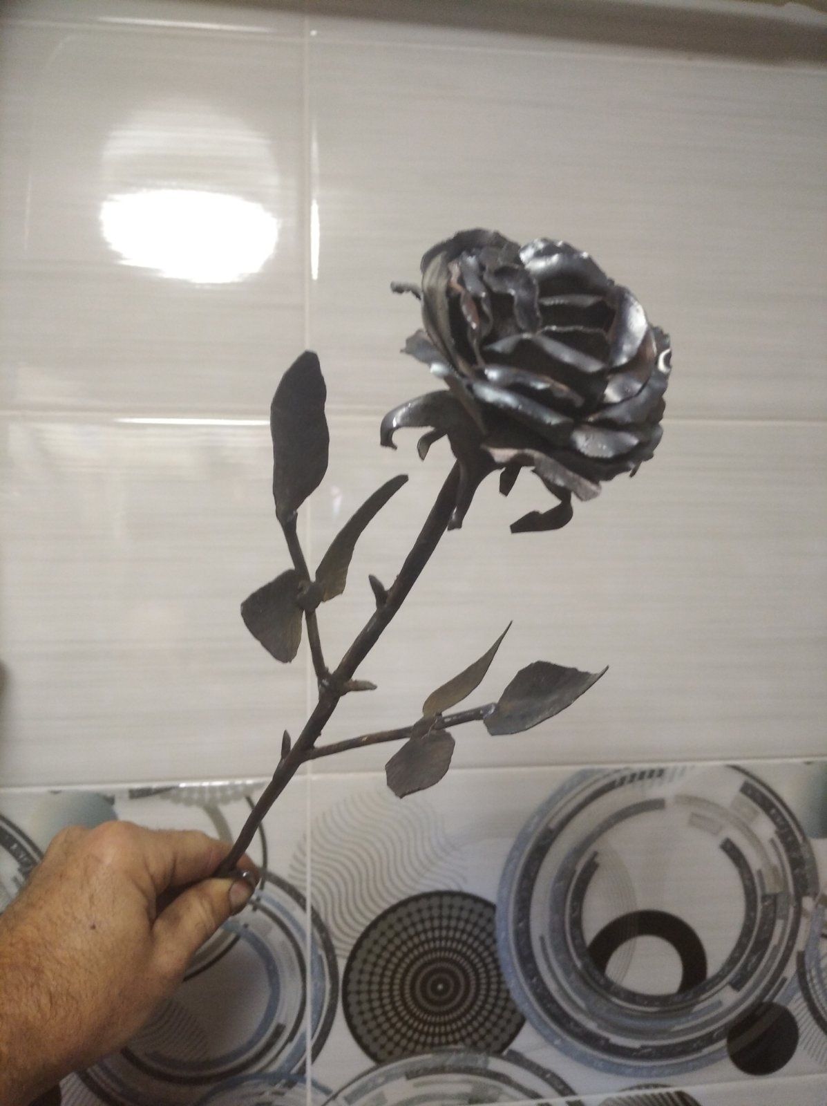Железная роза, подарок, сувенир