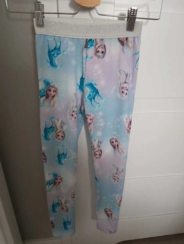 Zestaw 3-pak T-shirt, leginsy, bluzka H&M Kraina Lodu / Frozen