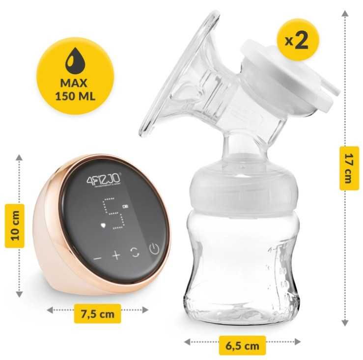 Podwójny laktator elektryczny TWIN 4FIZJO 150 ml x2 NA BATERIE !!!