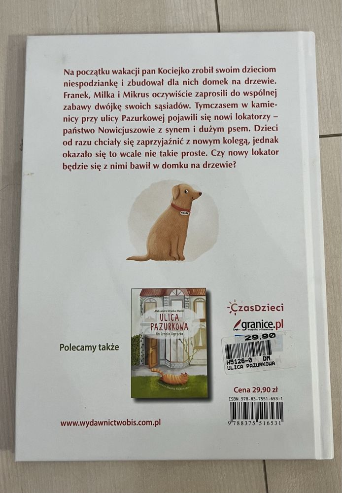 Ilustrowana Książka dla dzieci Ulica Pazurkowa
