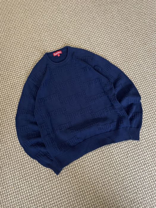 светр Supreme монограм