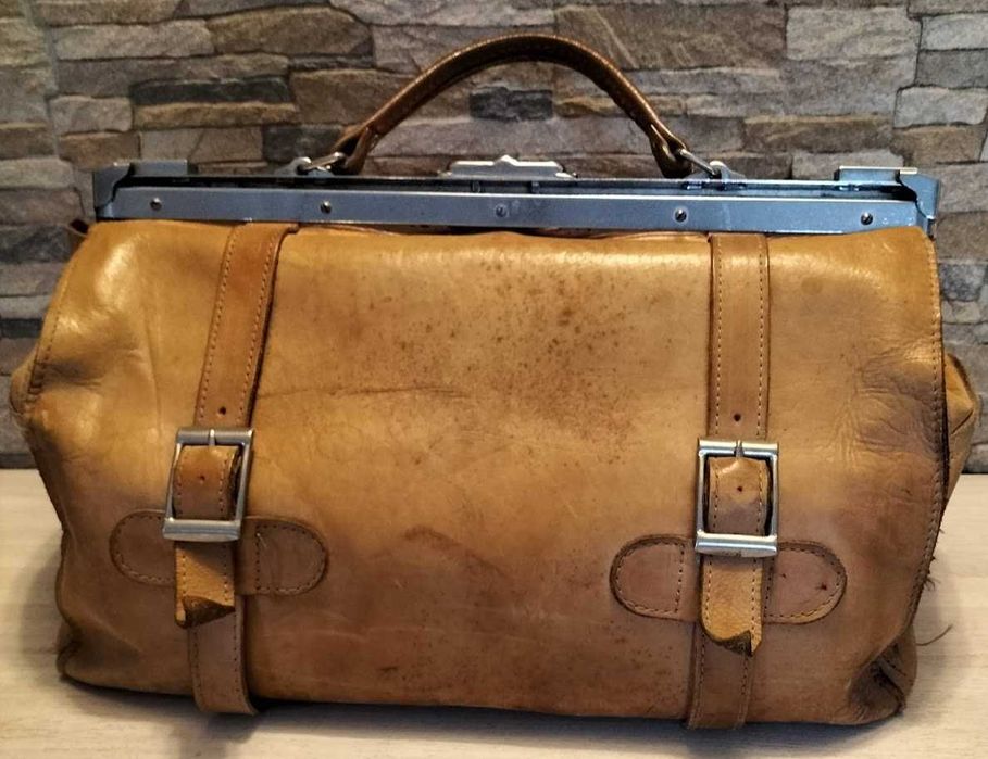 Skórzana Torba lekarska Vinatge