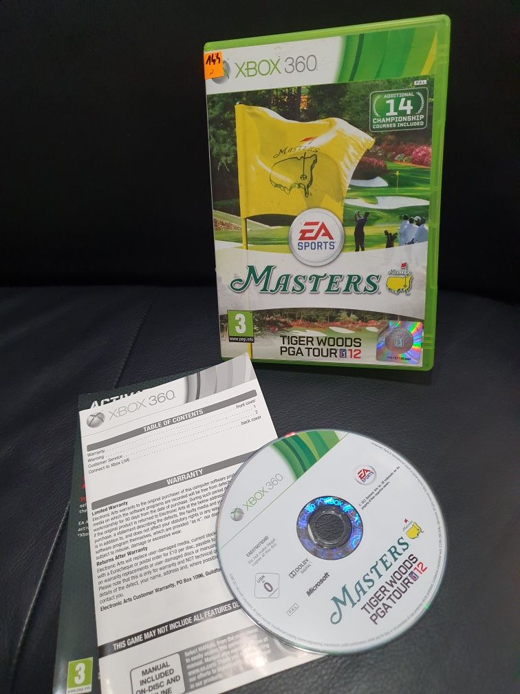 Gra gry xbox 360 one Masters Tiger Woods PGA TOUR 12 od kolekcjonera