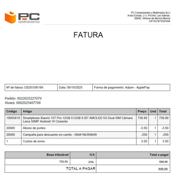 Xiaomi 15T Pro 512gb+Carregador120Watts+Capa+Cabo USB-C