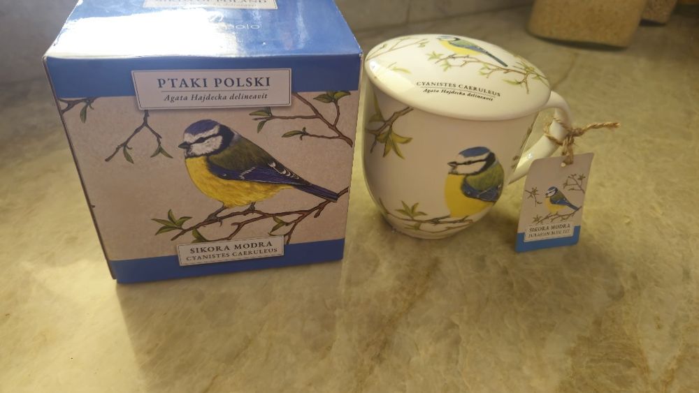 Kubek ceramiczny z zaparzaczem