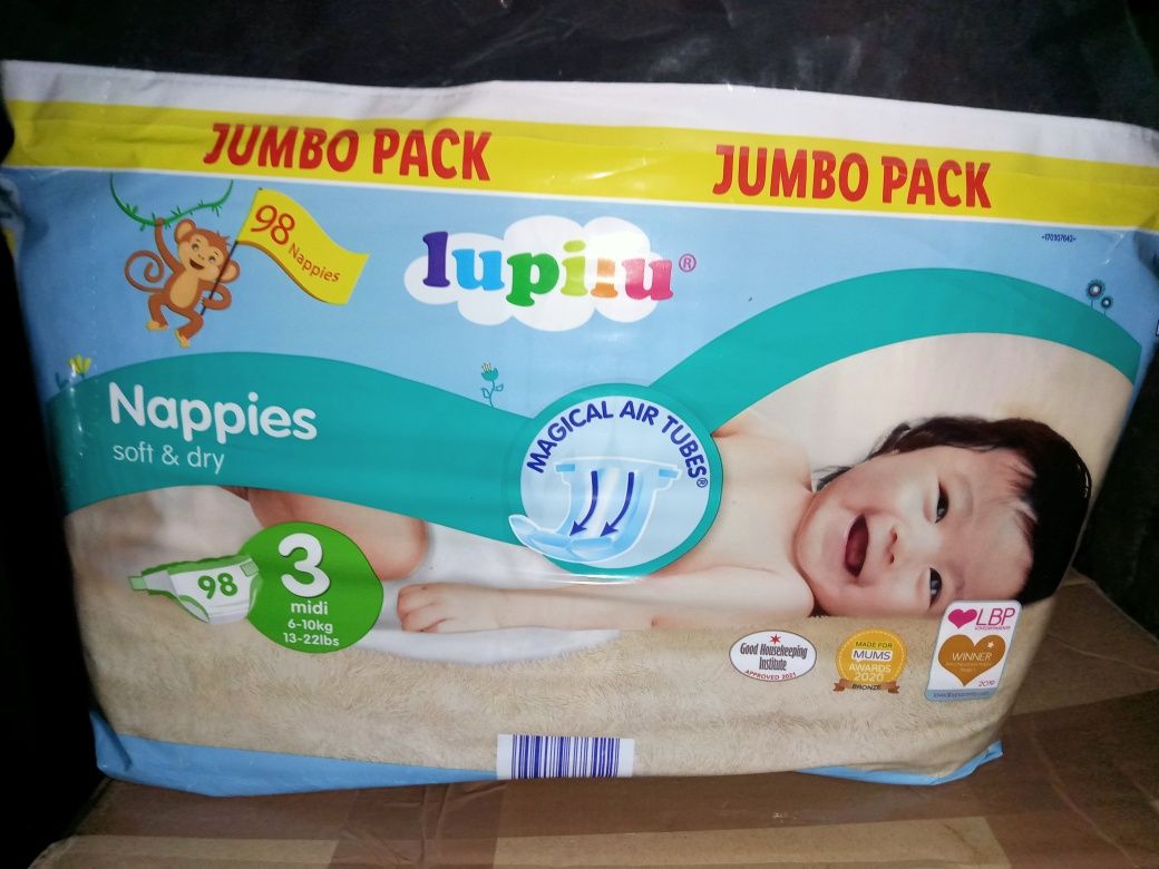 Памперси,підгузники розмір 3 , Pampers baby вага 6-10кг 100шт в пачці