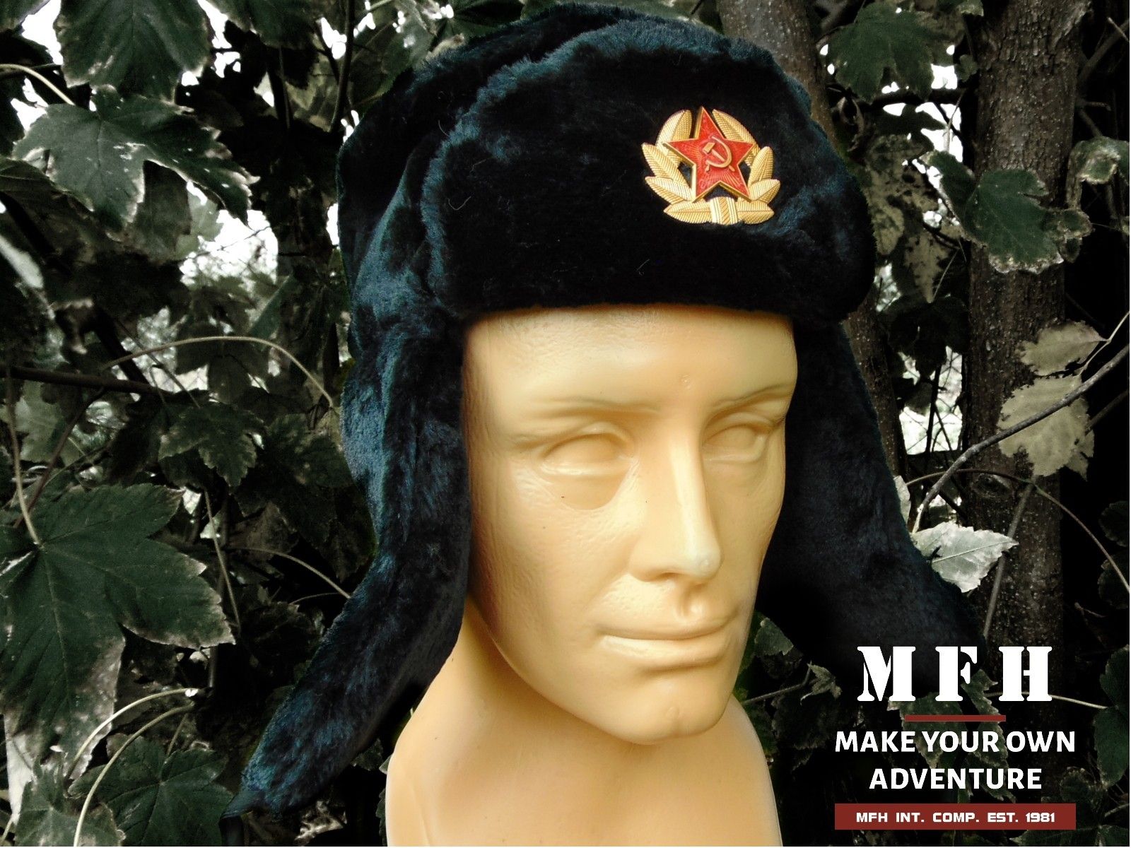 ciepła czapka uszatka rosyjska MFH XL