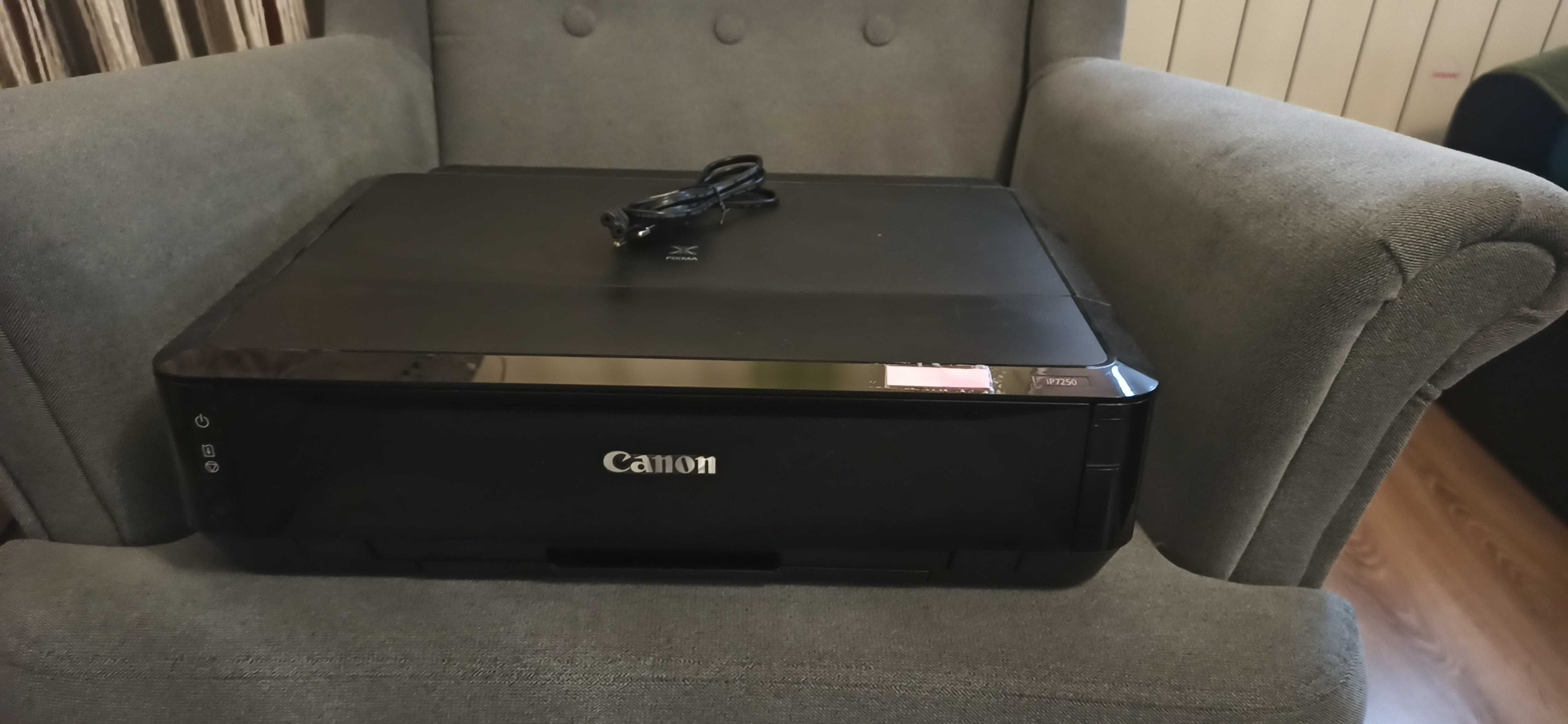 2x Drukarka Canon IP7250 WiFi + WIECZNE TUSZE  (uszkodzona)